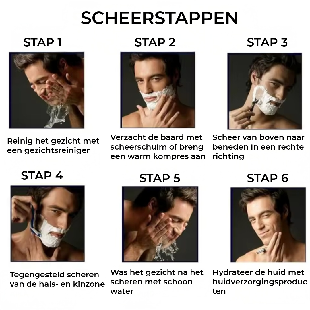 ProShave 6 Scheermesjes Voordeelverpakking - 24/48 Stuks - 6-Blade Systeem (Navulmesjes)